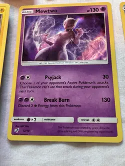 Detective Pikachu Holo Lot 7 Cards Pikachu Psyduck Mewtwo - Image 4