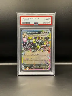 2025 Pokemon Prismatic Evolutions Umbreon Ex #60 Gem Mint PSA 10 - Image 1
