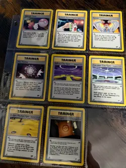 Pokemon TCG 2000 Gym Challenge Trainer Card Lot of 8 - Vintage, Near-Mint - Image 1