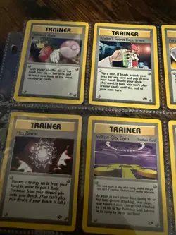 Pokemon TCG 2000 Gym Challenge Trainer Card Lot of 8 - Vintage, Near-Mint - Image 2