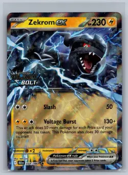 Zekrom ex (Black Bolt Stamped) 034/086 Holo Cards & Products Pokemon NM - Image 1