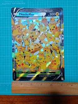 JUMBO Pikachu V Union Card SWSH141 Oversized Promo Pokemon Celebrations 25th NM - Image 3