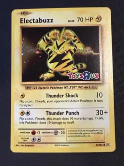 Pokemon TCG Electabuzz Toys R US Promo Card 41/108 NM Condition - Image 1