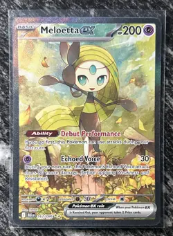 Meloetta ex 167/086 Black Bolt Special Illustration Rare Pokemon Card NM Holo - Image 1