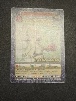 Digimon Labramon Bo-271 - Series 6 Digi-Battle Non Holo Card - Image 3