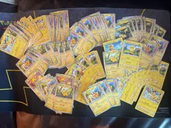 100x Pikachu Pokemon TCG Non Holo Card Lot - - Image 1