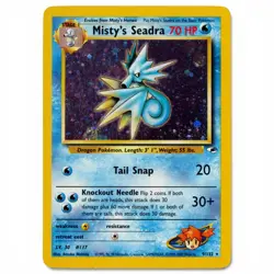 Misty's Seadra Holo Rare Prerelease Pokemon Promo Card #9/132 LP-NM ☆See Pics☆ ⁴ - Image 1