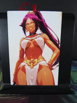 Yoruichi Shihouin Bleach Custom Art Card NM Anime Waifu CCG Collectible - Image 1