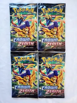 Pokemon Crown Zenith 4x FACTORY SEALED BOOSTER PACKS Brand New Pokemon Center! - Image 3