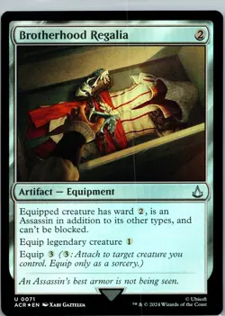 Brotherhood Regalia Foil U Universes Beyond: Assassin's Creed 71 NM - Image 1