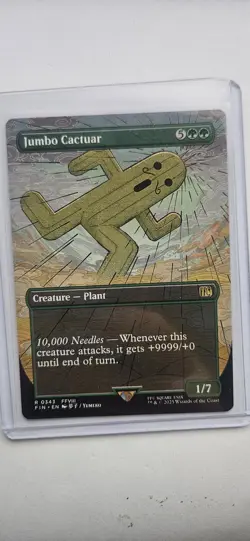Jumbo Cactuar x1 1x Borderless Final Fantasy NM MTG - Image 1