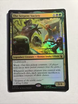 The Serpent Society - Marvel Super Heroes Foil MTG Plus Bonus Rare!!! - Image 1