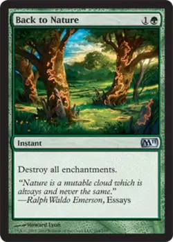 4x Back to Nature MTG - Magic 2011 - Moderate Play - Image 1