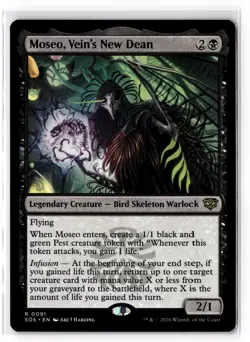 Moseo, Vein's New Dean 91 Secrets of Strixhaven SOS NM - Image 1