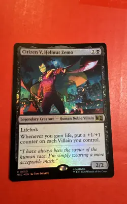 Citizen V, Helmut Zemo Commander: Marvel Super Heroes Foil - Image 1