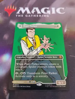 Mtg. Peter Parker. #232. Foil Borderless. Marvel's Spider-Man. Pack Fresh - Image 1