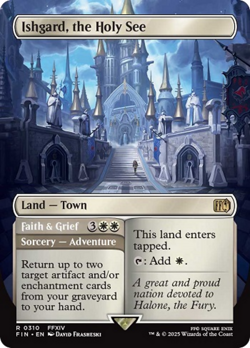 Ishgard, the Holy See (Borderless) [FINAL FANTASY] Foil Near Mint - Image 1