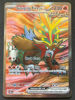 Gouging Fire ex Pokemon Temporal Forces 188/162 Full Art Ultra Rare NM - Image 1