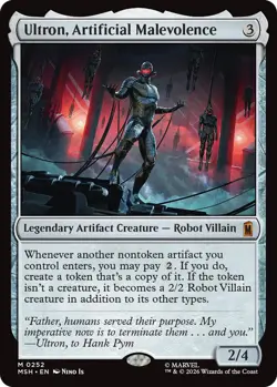 1x Ultron, Artificial Malevolence MTG Marvel Super Heroes NM Magic Regular - Image 1