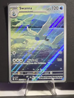 Swanna 110/086 Pokemon TCG White Flare Illustration Rare NM Pack Fresh - Image 1