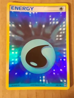 Pokemon Water Energy 105/108 ex Power Keepers Holo LP-NM See Pictures B1 - Image 1