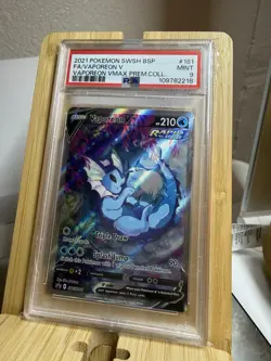Vaporeon V SWSH181 Promo Full Art Holo EN PSA 9 - Image 1
