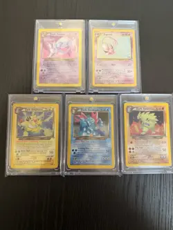 Lot Of 5 Vintage Pokemon Cards! Neo Sets - Image 1
