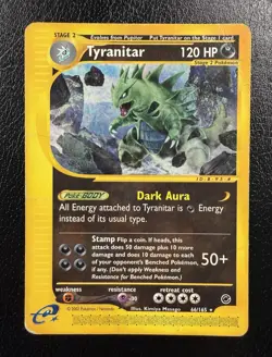 Tyranitar 66/165 Expedition Base Set Non-Holo HP/DMG - Image 1