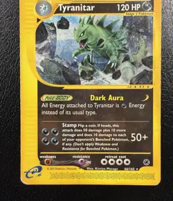 Tyranitar 66/165 Expedition Base Set Non-Holo HP/DMG - Image 3