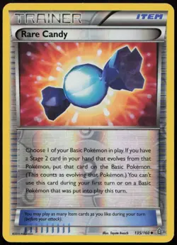Rare Candy 135/160 LP Primal Clash Uncommon Reverse Holo Pokemon - Image 1