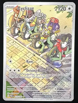 The Pokemon Company Cyclizar Pokemon TCG Illustration Rare Full Art Holo 215/182 - Image 1