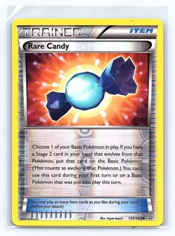 Rare Candy 135/160 Uncommon Primal Clash Pokemon Reverse Holo Moderately Played - Image 1