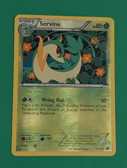 Pokemon TCG Servine 7/113 Reverse Holo Legendary Treasures - Image 1