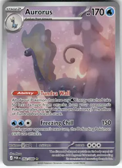 Aurorus 092/088 Holo Illustration Rare Perfect Order Pokemon Near Mint - Image 1