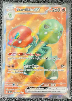Scovillain ex 216/191 Full Art Rare Pokemon TCG Surging Sparks SV8 - Image 1