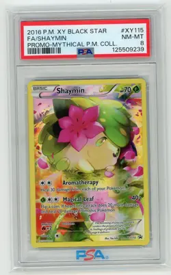 Pokemon TCG - Shaymin XY115 - X & Y Promos - PSA 8 - Image 1