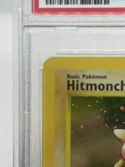 Pokemon TCG Hitmonchan 8/130 Base Set 2 Holo Rare PSA 5 - Image 3