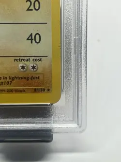 Pokemon TCG Hitmonchan 8/130 Base Set 2 Holo Rare PSA 5 - Image 5