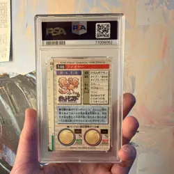 Bandai Moltres Prism Holo PSA 8 #146 Japanese 1996 Vending Series 2 Red - Image 2