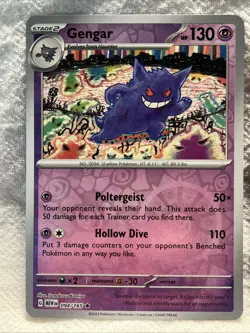 Pokemon TCG Gengar 094/165 Scarlet & Violet 151 Regular Holo AND Reverse Holo NM - Image 2