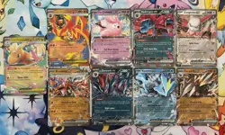 Pokemon ex Lot Of 9 NM Inc. Mega Dragonite - Image 1