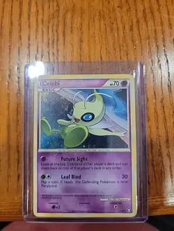 Celebi 3/102 Holo Rare HGSS Triumphant Pokemon TCG - LP+ - Image 1