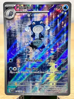151 Poliwhirl 176/165 Illustration Rare Pokemon NM/M - Image 1