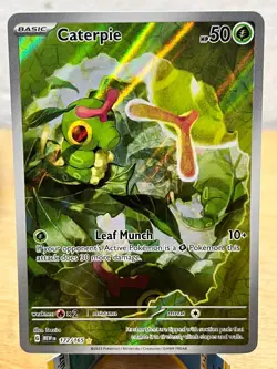 151 Caterpie 172/165 Illustration Rare Pokemon NM/M - Image 1