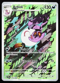 ARBOK 176/162 ILLUSTRATION RARE TEMPORAL FORCES POKEMON NM - Image 1