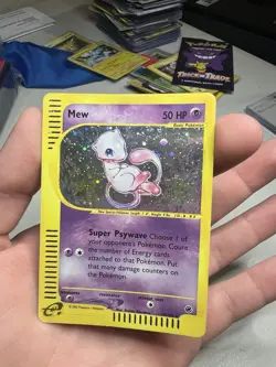 SWIRL 2002 Expedition Mew Holo Foil Rare 19/165 WOTC E-Reader Series Pokemon - Image 3