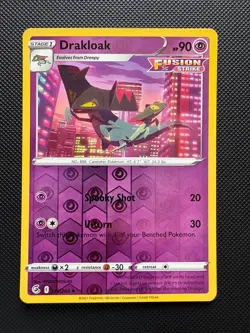 Drakloak 129/264 Reverse Holo Pokemon Fusion Strike LP - Image 1