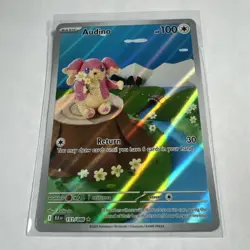Audino 151/086 IR Full Art Pokemon TCG SV Black Bolt NM/Mint - Image 1