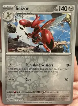 Pokemon TCG - Scizor - Reverse Holo - Obsidian Flames - 141/197 - NM - Image 1