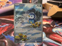Pokemon TCG Piplup 98/94 Phantasmal Flames Illustration Rare Mega Evolution - Image 1